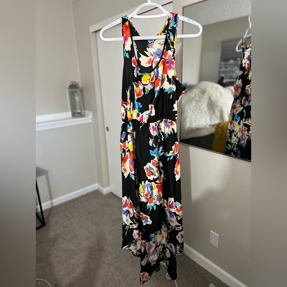 Love Fire, Floral Print High Low Dress, Women’s X-large